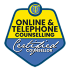 Certified online and telephone counsellor logo